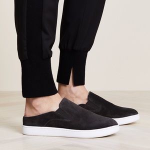 Vince Verrell Black Suede Slip On Sneaker